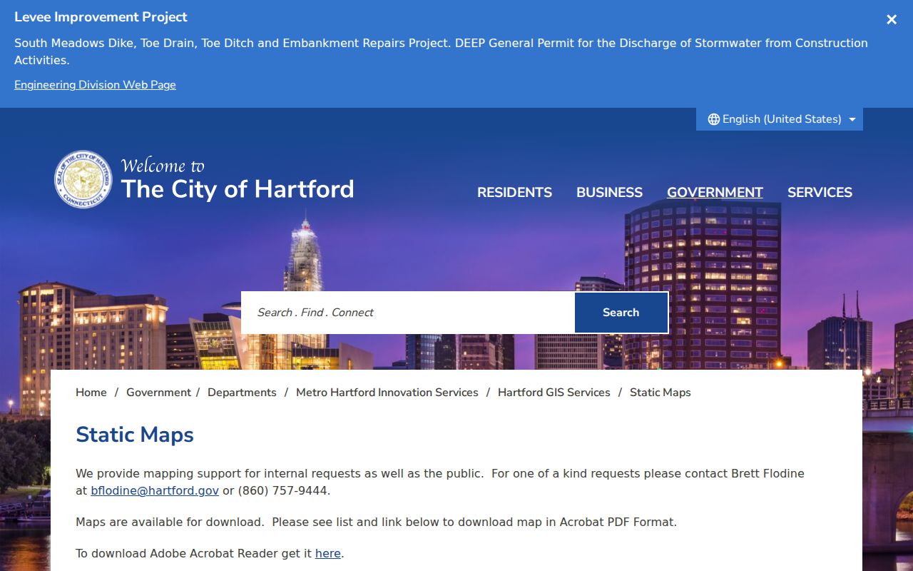 Hartford neighborhood street voting and census maps